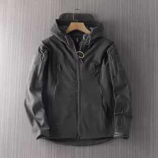 Herren Softshelljacke Mit Kapuze Und Taschen | Übergangs