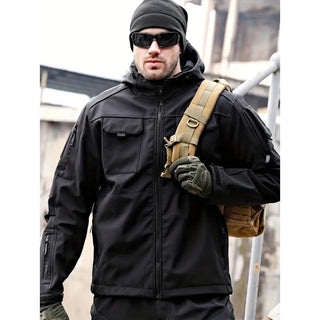 Herren Softshelljacke Mit Klettflächen | Übergangs