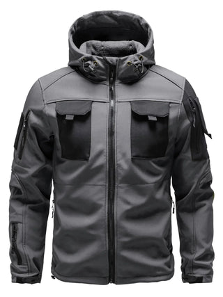 Herren Softshelljacke Mit Klettflächen | Übergangs