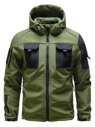 Herren Softshelljacke Mit Klettflächen | Übergangs