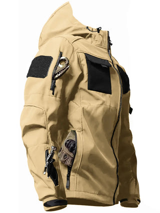 Herren Softshelljacke Mit Klettflächen | Übergangs