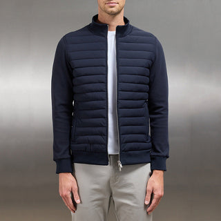 Herren Steppjacke Mit Horizontalsteppung | Übergangs