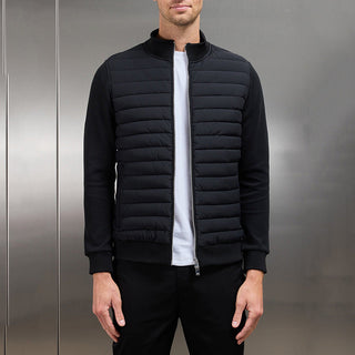 Herren Steppjacke Mit Horizontalsteppung | Übergangs