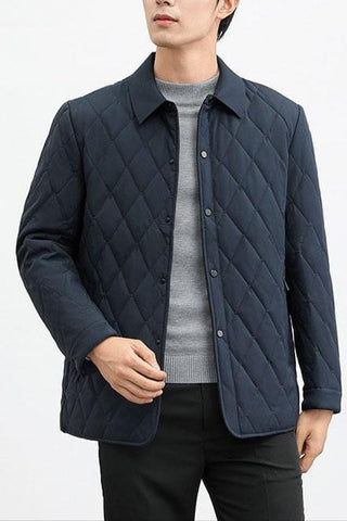 Herren Steppjacke Mit Rautensteppung | Abend