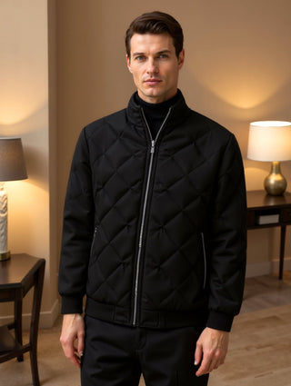 Herren Steppjacke Mit Rautensteppung | Übergangs