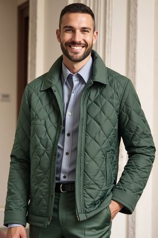 Herren Steppjacke Mit Seitentaschen | Übergangsjacke