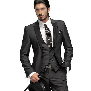 Hochzeits Anzug Herren Slim Fit Mit Weste