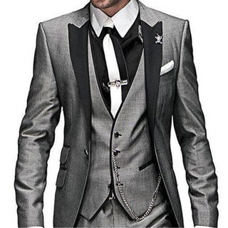 Hochzeits Anzug Herren Slim Fit Mit Weste