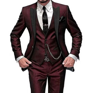 Hochzeits Anzug Herren Slim Fit Mit Weste