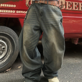 Lässige Herren Baggy-Jeans Mit Weitem Bein | Locker