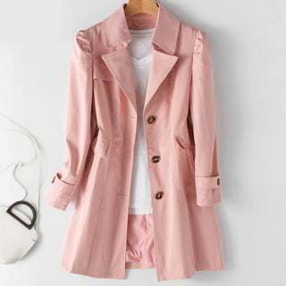 Leichter Damen Trenchcoat Mit Weitem Revers