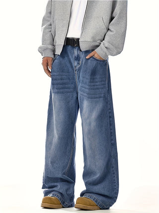 Locker Geschnittene Herren Baggy-Jeans | Weit