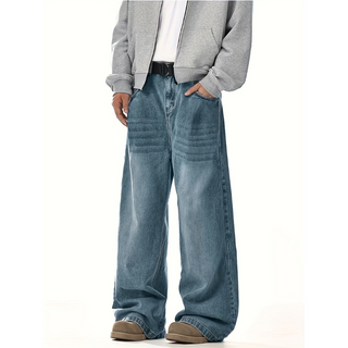 Locker Geschnittene Herren Baggy-Jeans | Weit