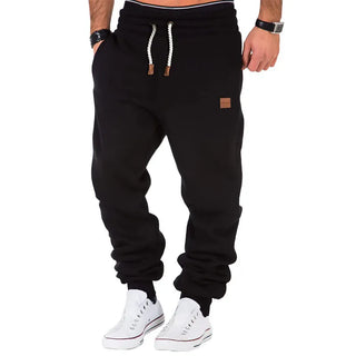 Locker Geschnittene Herren Jogginghose Mit Dickem Kordelzug | Freizeitstil