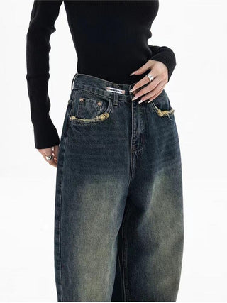 Lockere Damen Baggy-Jeans Mit Oversized-Schnitt | Weit