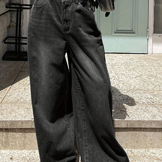 Lockere Damen Baggy-Jeans Mit Verwaschenem Look | Vintage