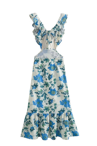 Madison | Damen Sommer Luftiges Strandkleid | Maxi