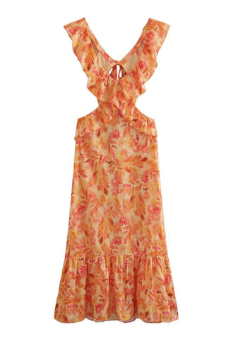 Madison | Damen Sommer Luftiges Strandkleid | Maxi