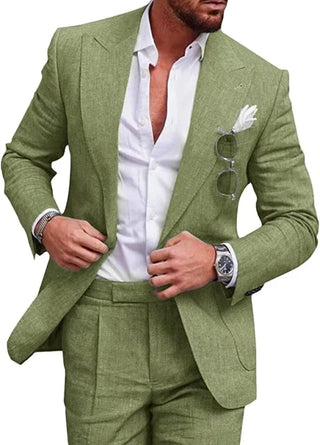Moderner Anzug Herren Slim Fit Zweiteilig