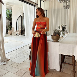 Nayla | Damen sexy Abendkleid | Maxi