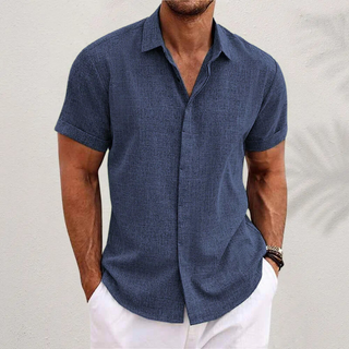 Noel | Herren Sommer Kurzarmhemd mit Struktur