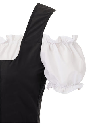 Oktoberfest Damen Dirndl Kleid Kurz Mit Rüschen | 2025