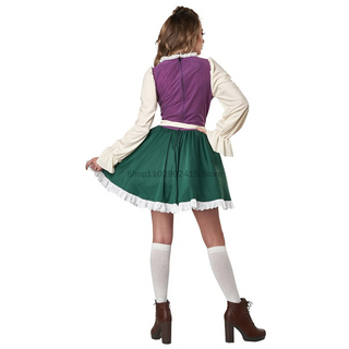 Oktoberfest Damen Dirndl Kleid Mit Bluse & Schürze | 2025