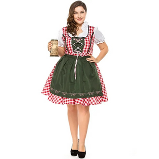 Oktoberfest Damen Dirndl Kleid Mit Schnürung | 2025