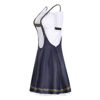 Oktoberfest Damen Dirndl Kleid Mit Trägern & Bluse | 2025