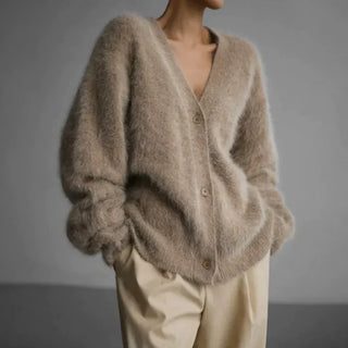 Rhea | Damen Winter Oversize Strickjacken