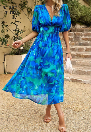 Sadie | Damen Luftige Sommerkleid | Midi