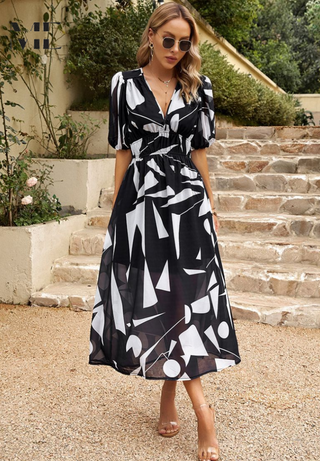 Sadie | Damen Luftige Sommerkleid | Midi