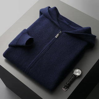 Simeon | Herren Winter-Zipperpullover mit Struktur