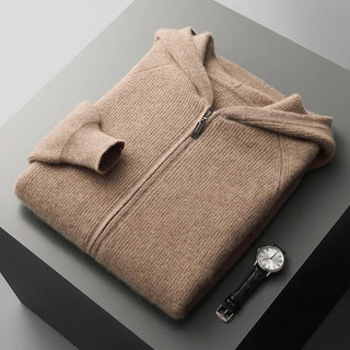 Simeon | Herren Winter-Zipperpullover mit Struktur