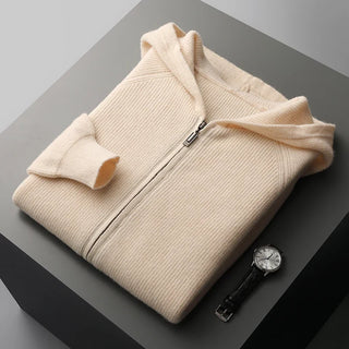 Simeon | Herren Winter-Zipperpullover mit Struktur