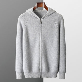 Simeon | Herren Winter-Zipperpullover mit Struktur