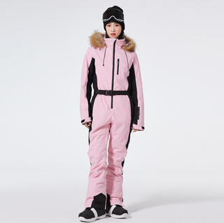 Skianzug Damen Mit Fellkapuze | Modernes Set