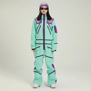 Skianzug Damen Mit Kontrastdetails | Modernes Set