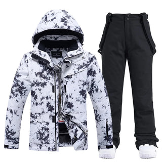 Skianzug Damen Mit Musterjacke | Zweiteiliges Set