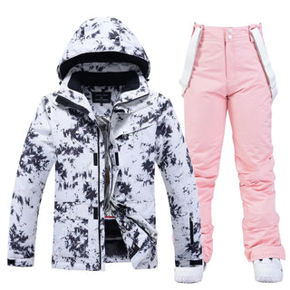 Skianzug Damen Mit Musterjacke | Zweiteiliges Set