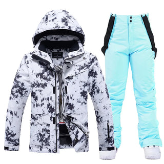Skianzug Damen Mit Musterjacke | Zweiteiliges Set
