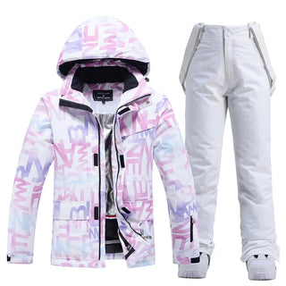 Skianzug Damen Mit Musterjacke | Zweiteiliges Set