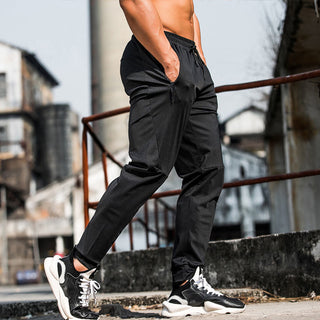 Sportliche Herren Jogginghose Mit Zipper-Taschen Und Bündchen | Trainingsstil