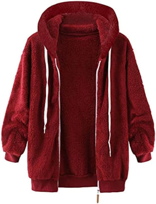 Teddy Damen Jacke Mit Kapuze | Lässiger Look