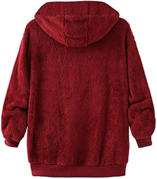 Teddy Damen Jacke Mit Kapuze | Lässiger Look
