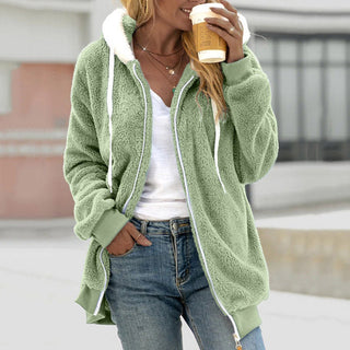 Teddy Damen Jacke Mit Kapuze | Lässiger Look