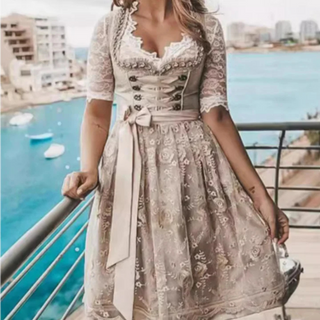 Violetta | Damen Vintage Midi Oktoberfest Kleid | 2025