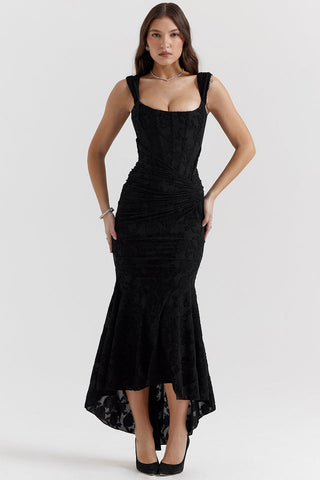 Viviana | Damen Spitzen Abendkleid | Maxi