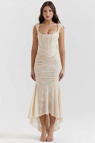 Viviana | Damen Spitzen Abendkleid | Maxi