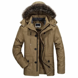 Winter Parka Herren Mit Fellkapuze | Warme Jacke